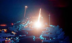 Aircraft launch from the deck of USS Enterprise