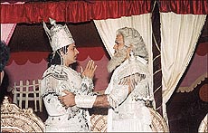 A scene from Mahabharat... On world-wide web now.