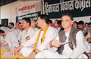 Leaders of the HVC t the fourth foundation day celebration at Poanta Sahib on Thursday.