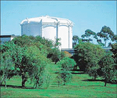 A view of the Lucas Heights nuclear reactor site in Sydneys outer suburbs. The New Zealand police says it has uncovered a plot to blow up the reactor during next months Olympic Games.