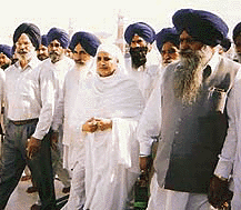 Bibi Jagir Kaur participates in a nagar kirtan procession.