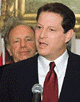 Democratic presidential nominee Vice-President Al Gore