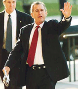 Republican presidential candidate George W. Bush