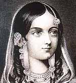 Zeenat Mahal, wife of Bahadur Shah Zafar, last Mughal Emperor.