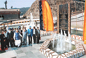 Thein Dam inauguration.