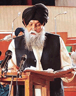 Punjab Finance Minister Kanwaljit Singh presents the Budget for the year 2001-2002 in the Vidhan Sabha at Chandigarh on Monday.