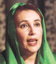 Benazir Bhutto, exiled former Prime Minister of Pakistan