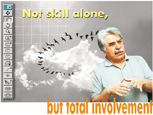 Not skill alone, but total involvement 