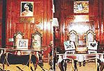 A plaque of a pigeon has replaced the portrait of Indira Gandhi at Raj Bhavan, Shimla, where the Simla Accord was signed between India and Pakistan on July 3, 1972.