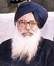 Punjab Chief Minister Parkash Singh Badal
