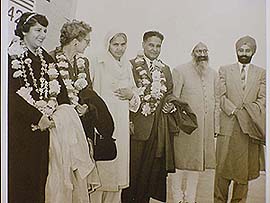 The Saunds with Punjab Chief Minister Partap Singh Kairon and colleagues