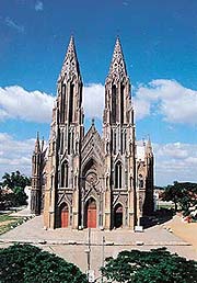 The church is a magnificient Gothic-style structure