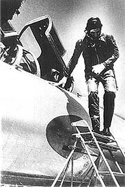 Arjan Singh in a MiG 21 which was inducted into the Indian Air Force during his tenure.