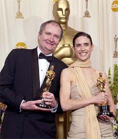 Best Supporting Actor and Actress winners Jim Broadbent