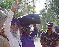 A jubilant Simranjit Singh Mann