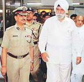 Mr K. P. S. Gill arrives in Ahmedabad.
