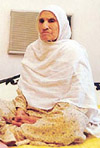 Pardhan Kaur widow of the late Giani Zail Singh who passed away on Saturday.