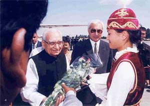 File picture of Vice-President Krishan Kant during a foreign visit