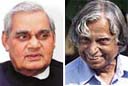 Atal Behari Vajpayee and A.P.J. Abdul Kalam 