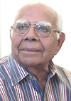 Mr Ram Jethmalani at a news conference in Srinagar