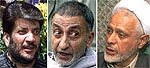 From Left: Shabir Shah, Abdul Gani Bhat, and Moulana Abbass Ansari