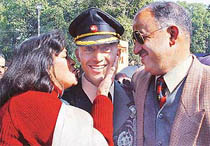 Lieutenant D.S. Parihar from Himachal Pradesh, who won the Sword of Honour and the Gold Medal 