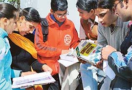 Last-minute preparations for students