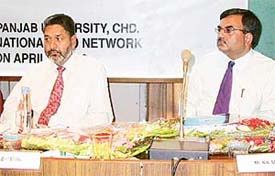 Speakers at a seminar on ‘HR Professional — Challenges and responses’ at the ICSSR complex