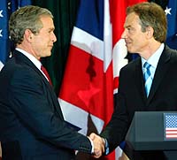 Bush and Blair have turned their attention to the postwar period, 