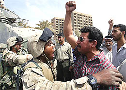 US troops attempt to calm down Iraqis