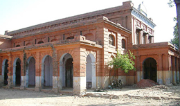 A view of "heritage building" housing the government school, which is proposed to be demolished to make way for a multi-storey parking complex.