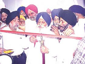 Prof Darshan Singh, former Jathedar of Sri Akal Takht Sahib, inaugurating Guru Nanak Hospital at Gurdwara Nanak Piao