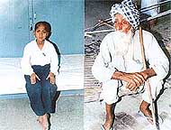 Ved Pal who is suffering from cancer and Mr Kapoor Singh who has been fully cured 
