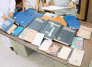 Some of the books that were returned to the Sikh Reference Library by the CBI