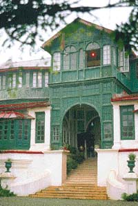 The entrance to Hotel Savoy in Mussoorie.