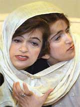 Ladan Bijani (left) and her conjoined sister Laleh, who died at Ruffles Hospital
