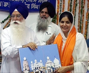 SGPC President Kirpal Singh Badunger honours Dr Barinder Kaur