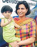 A file photo of Noor with her mother 