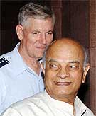National Security Adviser Brajesh Mishra with the US Joint Chief of Staff, Gen Richard Myers