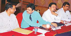 Speakers at a seminar organised by the local Chapter of the Institute of Chartered Accountants of India