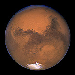 NASA's Hubble Space Telescope took this snapshot of Mars 11 hours before the planet made its closest approach to Earth on August 26, 2003.