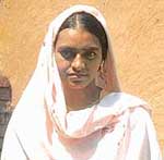 Sixteen-year-old Sabeena Begum who was sold off to Hanif of Chaiyyansan village in Hathin block of Faridabad for Rs 5000 last month.
