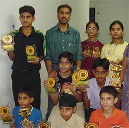 Paddlers of the Green Land Senior Secondary School, Ludhiana
