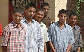Six boys who returned home on Wednesday after being released by the Jammu and Kashmir Police