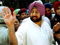 Punjab Chief Minister Amarinder Singh comes out of a court