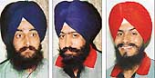 From Left: Jagtar Singh Tara, Paramjit Singh Beora and Jagtar Singh Hawara