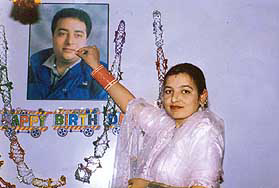 Ikwinder Kaur celebrating the birthday of her husband at her house in Kalson village near Raikot before she went to Manila.