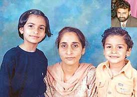 Neeta with Ashima and Rohan and (inset) Parveen