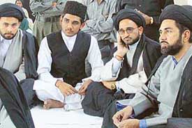 Maulana Kalbe Jawwad Qibla at Majlis-e-Aza organised by the Husseiny Association at Mohali
