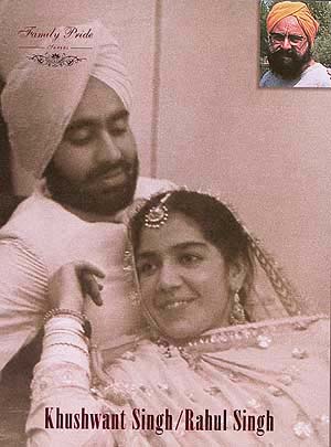 Khushwant Singh and Kaval Malik soon after their marriage